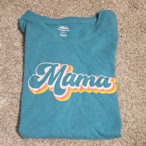 Mama Graphic T-Shirt - Teal